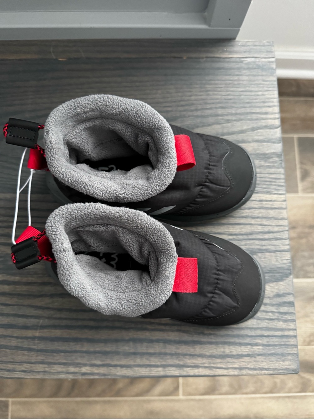 Child size 10 Adidas Mono Fit fleece-lined boots